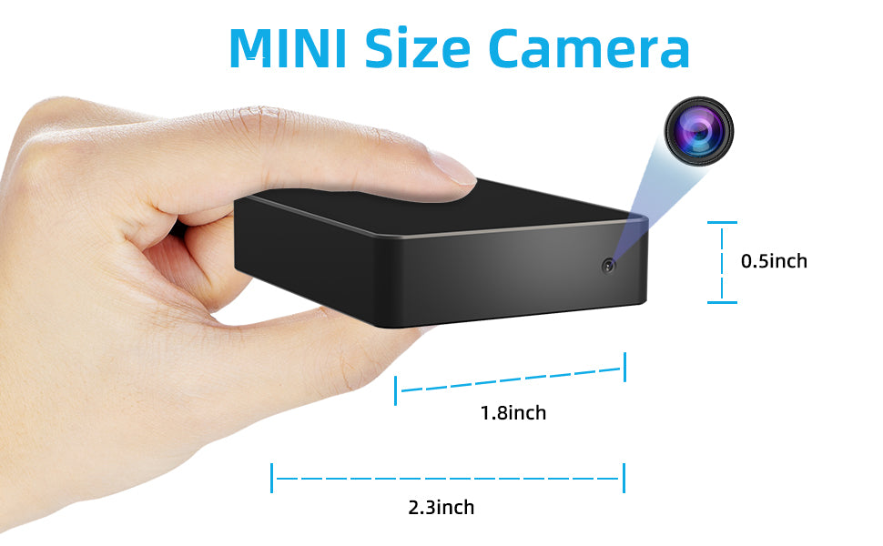 LIZVIE M3 1080P Wireless Mini Security Camera with Motion Detection, Local Storage - Myhiddeneyes